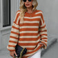 Striped Dropped Shoulder Sweater
