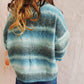 Striped Round Neck Long Sleeve Sweater