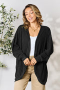 Basic Bae Full Size Ribbed Cocoon Cardigan *