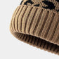 BeanieHatz Black Leopard Pom-Pom Cuffed Beanie