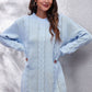 Athena Rea Cable-Knit Round Neck Sweater Dress