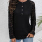 Half Button Raglan Sleeve Blouse
