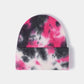 Tie-Dye Cuffed Rib-Knit Beanie Hat