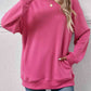 Dropped Shoulder Sweatshirt with Pockets