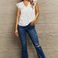 AMIEE LEAH V-Neck Lace Trim Tank Top