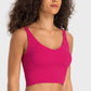 Deep V-Neck Crop Sports Bra in Assorted Colors