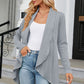 LakenLea Full Size Open Front Long Sleeve Cardigan
