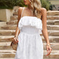 Strapless Layered Smocked Romper