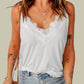CAMI CHIC Full Size Lace Trim V-Neck Cami Top 🦋