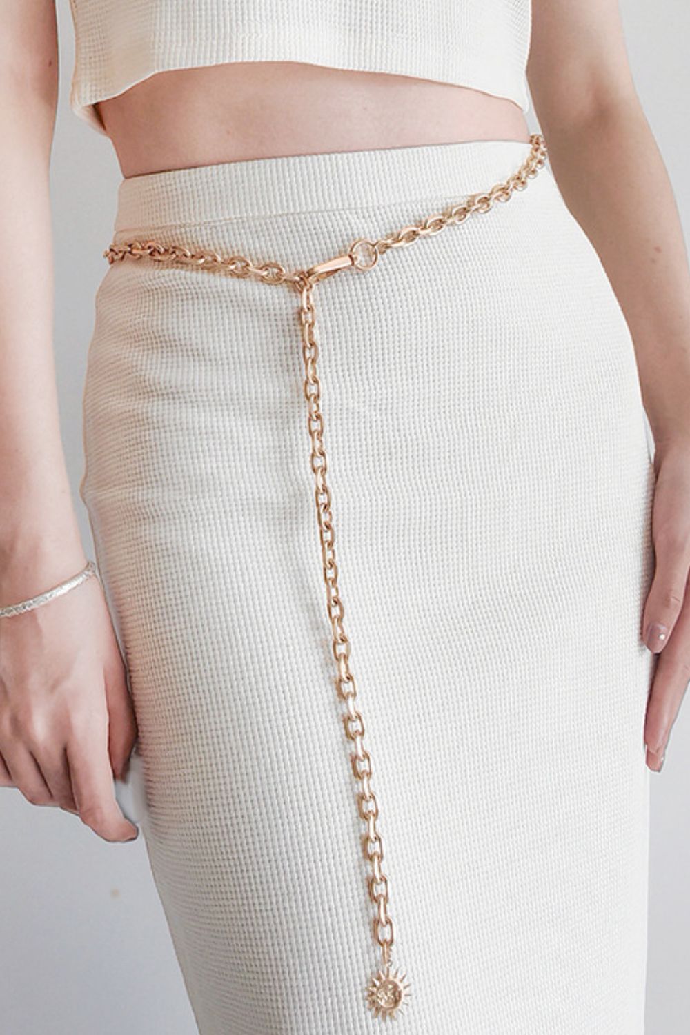 Jessica Anne Beauty Sun Iron Chain Belt