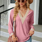 V-Neck Long Sleeve Blouse