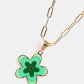 Flower Pendant Stainless Steel Necklace