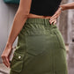 Women's Full Size Denim Mini Skirt with Pockets