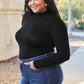 Basic Bae Full Size Mock Neck Long Sleeve Bodysuit