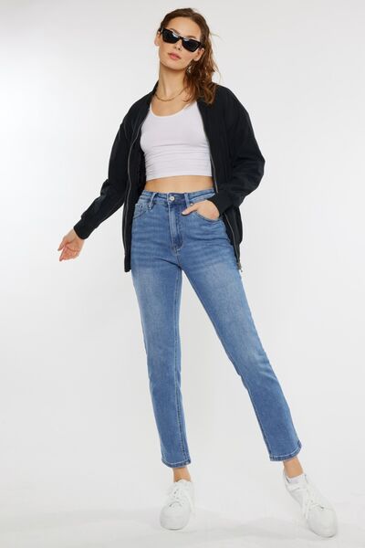 Kancan Full Size Cat's Whiskers High Waist Jeans *