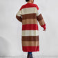 Color Block Open Front Longline Cardigan