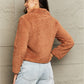 Outer Adventure Zip-Up Collared Teddy Jacket