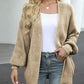 Drop Shoulder Balloon Sleeve Cardigan