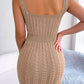 Women's Cable-Knit Sleeveless Mini Dress