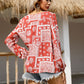 Round Neck Button Down Shirt