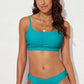 SANDn'SUN Scoop Neck Sleeveless Swim Set