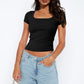 Square Neck Short Sleeve Tee