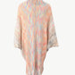 One Size Multicolored Fringe Trim Poncho
