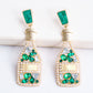 Wine Shape Zinc Alloy Acrylic Dangle Earrings