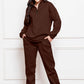 Comfy n' Cozy Half Zip Long Sleeve Sweatshirt and Pants Set