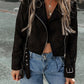 Zip Up Collared Neck Jacket