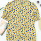 Women's Floral Puff Sleeve Keyhole Blouse