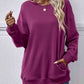 Dropped Shoulder Sweatshirt with Pockets