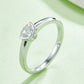 Moissanite 925 Sterling Silver Solitaire Ring