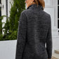 Women's Full Size Heathered Quarter-Zip Sweatshirt