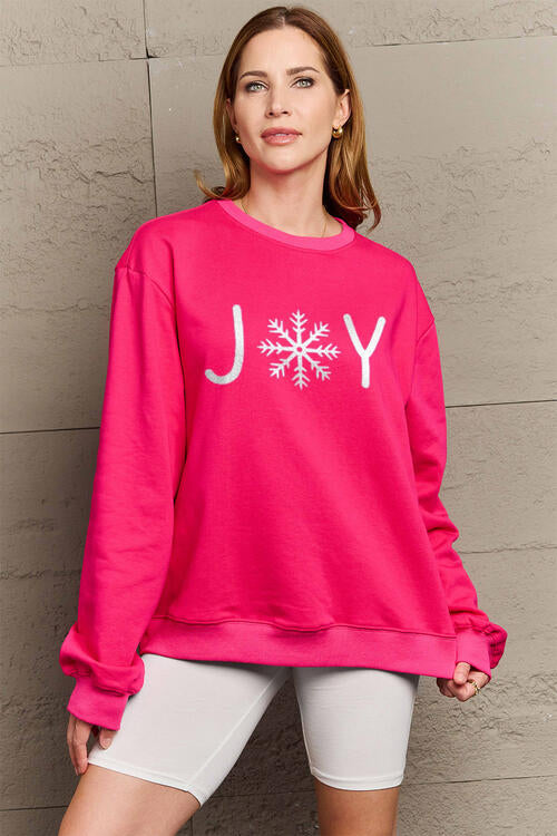 Simply Love Christmas Themed Full Size Graphic Long Sleeve Sweatshirt