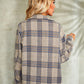 Plaid Button Down Collared Jacket