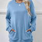 Dropped Shoulder Sweatshirt with Pockets