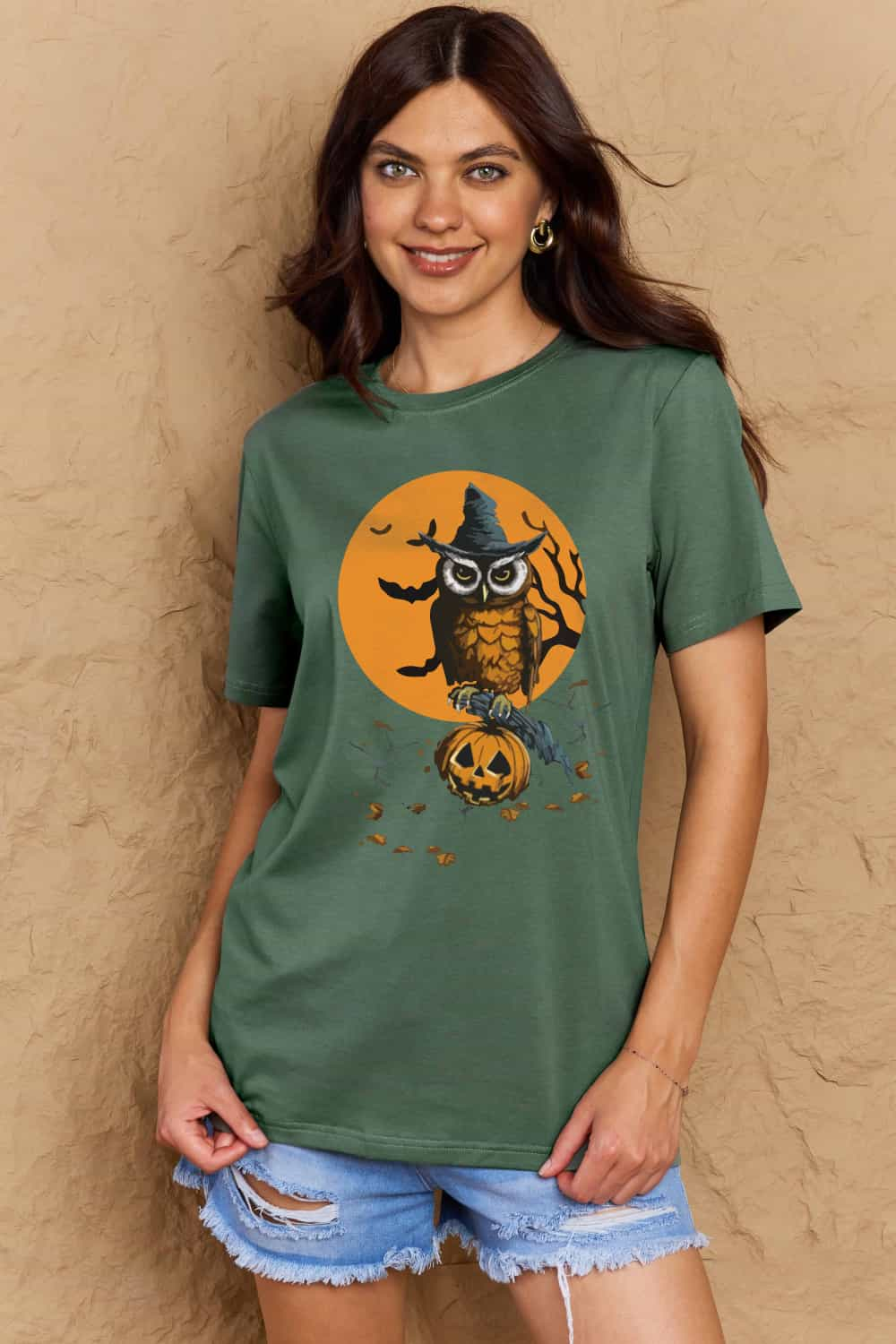 Simply Love Full Size Halloween Theme Graphic Cotton T-Shirt