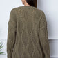 Round Neck Dropped Shoulder Sweater