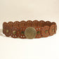 One Size Round Shape PU Leather Belt