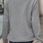 Plus Size Quarter Zip Long Sleeve T-Shirt