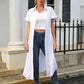 Tied Button Up Shirt Dress