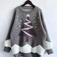Christmas Tree Graphic Dropped Shoulder Sweater