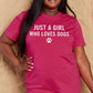Malibu Dreams Simply Love Full Size Dog Paw Graphic Cotton T-Shirt