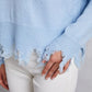 Lip Fringe Round Neck Sweater