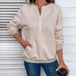 Half Zip Hoodie with Pocket