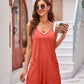 Spaghetti Strap Romper with Pockets