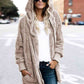 Teddy Hooded Jacket with Pockets