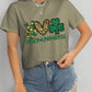 PEACE LOVE IRISH Round Neck Short Sleeve T-Shirt