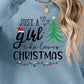 Christmas Themed Letter Graphic Round Neck Sweatshirt